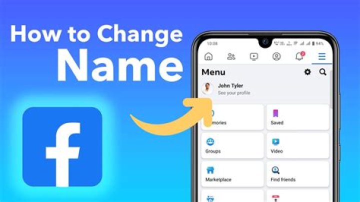 How do I change my Facebook account name?