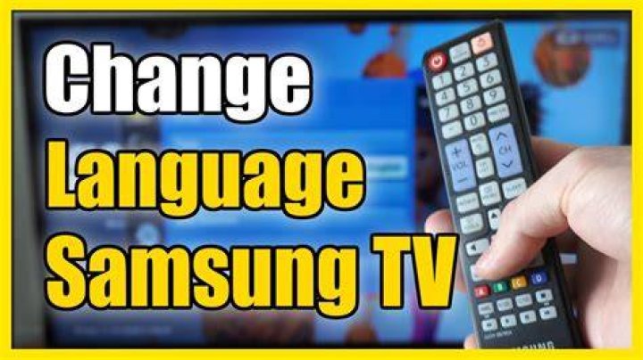 How do I change my Samsung TV from Spanish to English?