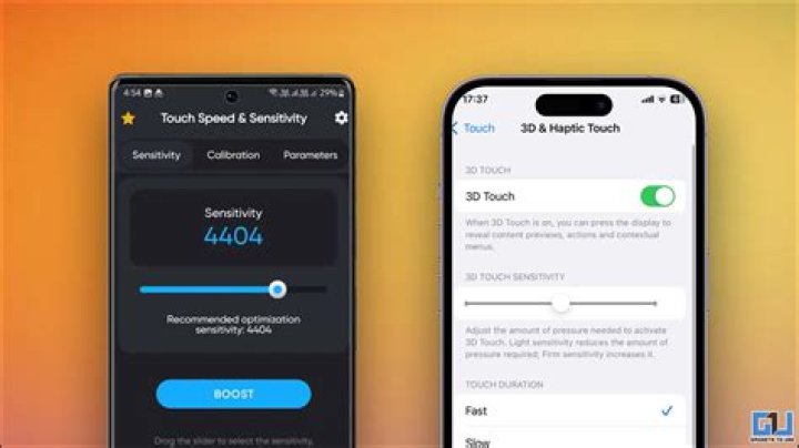 How do I change the 3d touch sensitivity on my iPhone XR?