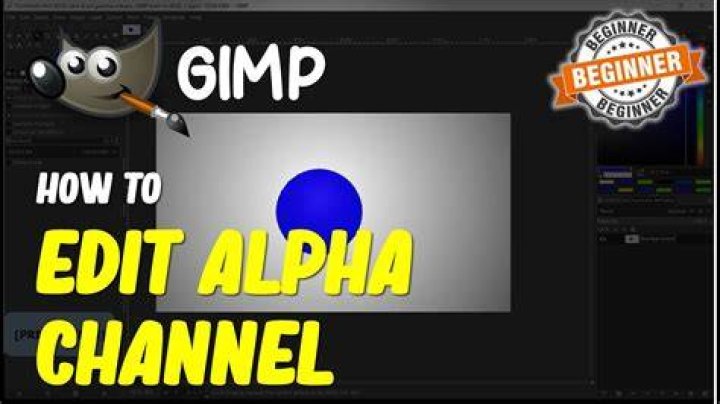 How do I change the alpha channel in gimp?