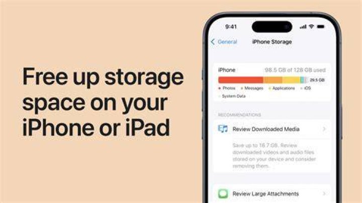 How do I check my internal storage on my iPhone?