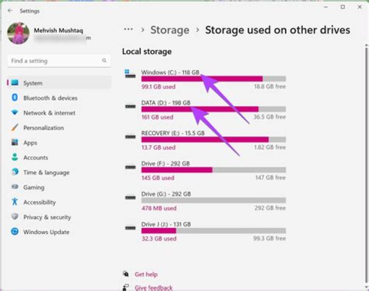 How do I check my storage on my Galaxy s7?