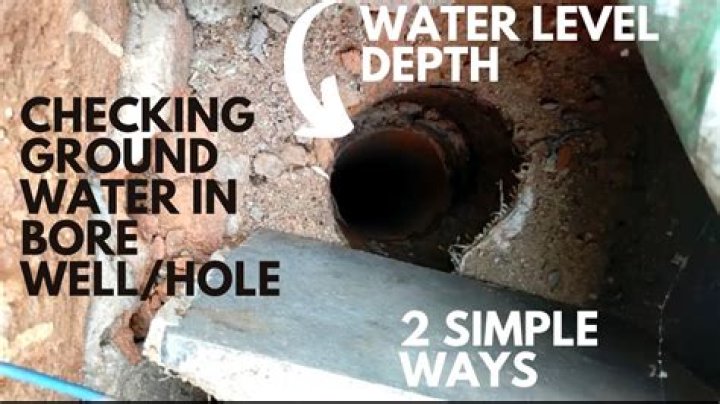 How do I check the water level in my well?