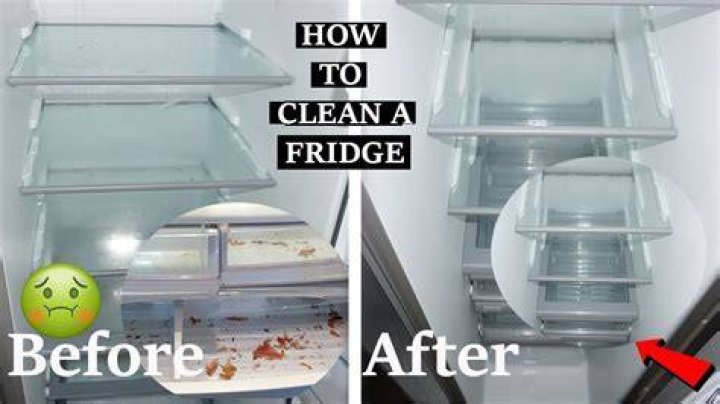 How do I clean a yellow stained fridge?