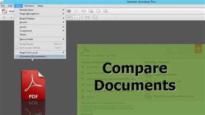 How do I compare PDF and PDF?