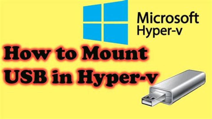 How do I connect a flash drive to Hyper V?