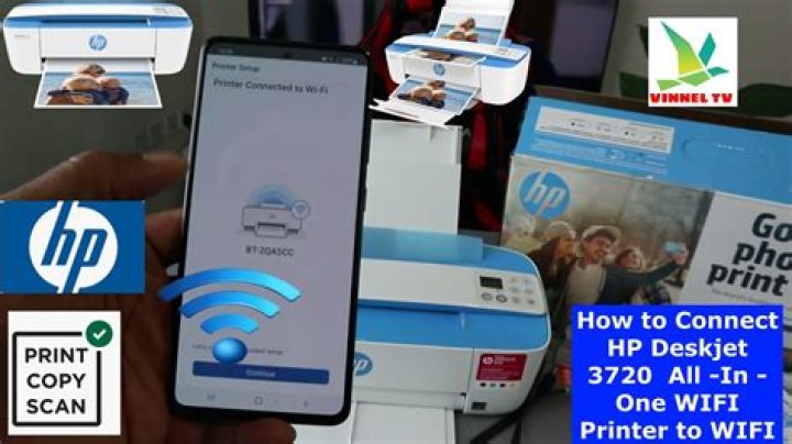 How do I connect my HP 3720 printer to my WiFi?