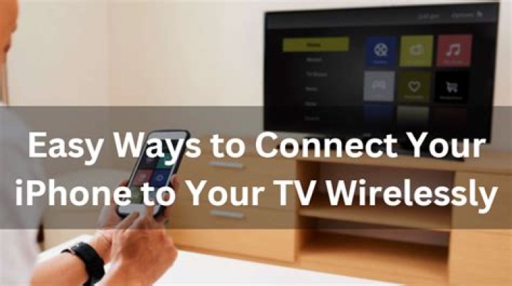 How do I connect my iPhone to my Samsung TV wirelessly?