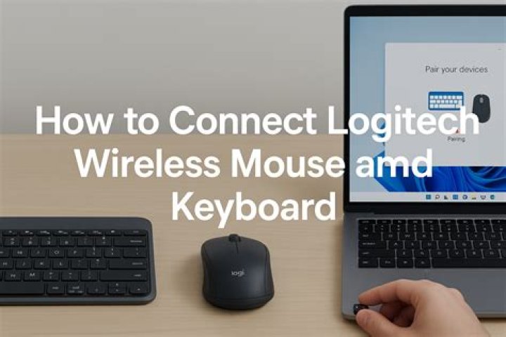 How do I connect my Logitech wireless keyboard to my laptop?