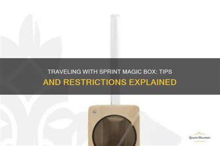 How do I connect my sprint magic box to my phone?