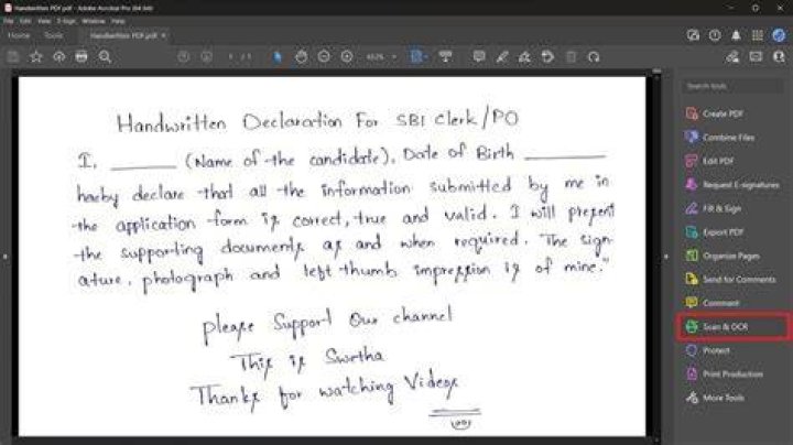 How do I convert handwritten to text?