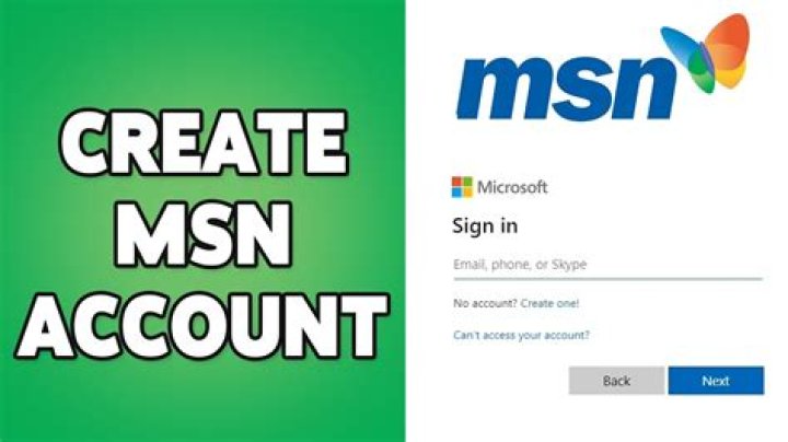 How do I create a MSN account?