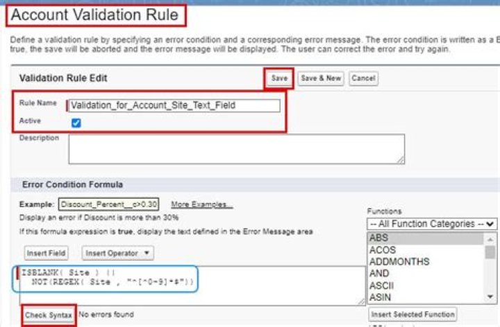 How do I create a validation rule for a picklist in Salesforce?
