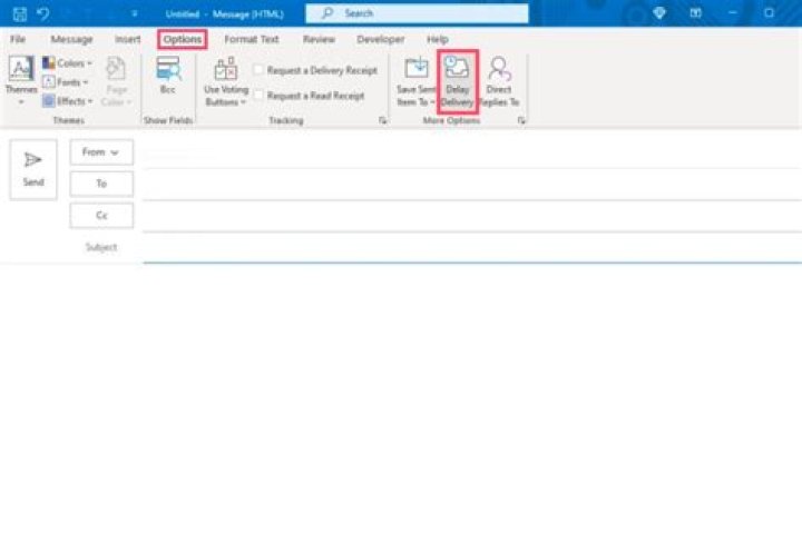 How do I create sections in the body of an email in Outlook?