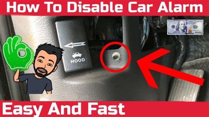How do I disable my Cadillac alarm?