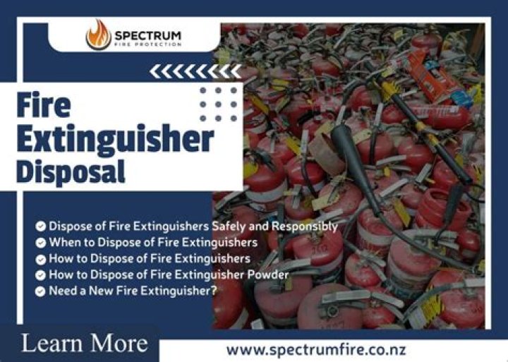 How do I dispose of an old fire extinguisher?