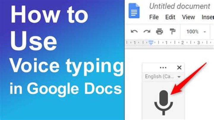 How do I enable voice typing on Google Docs?
