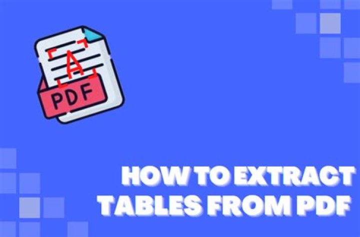 How do I extract a table from a PDF?