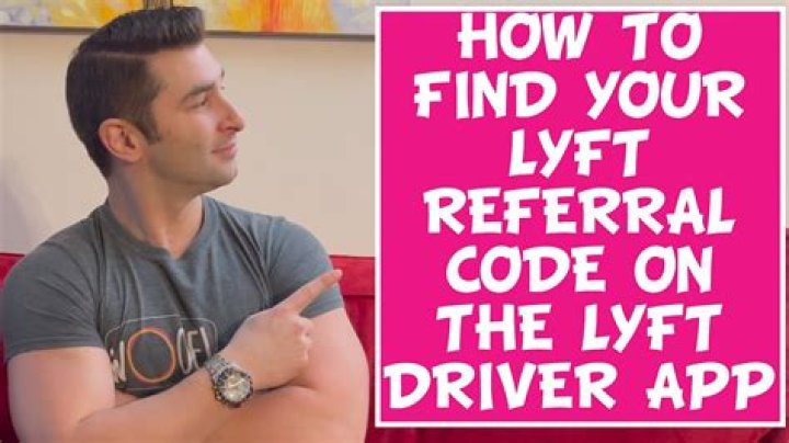 How do I find my LYFT referral code?