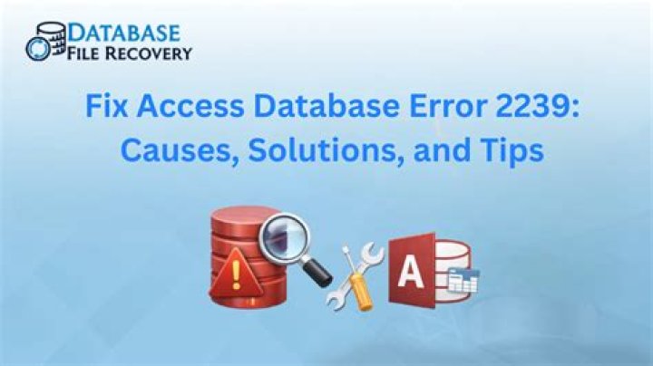 How do I fix a database error occurred?