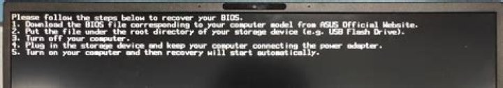 How do I fix a failed BIOS update?