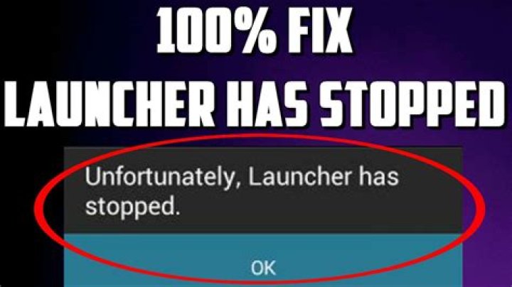How do I fix launcher has stopped?