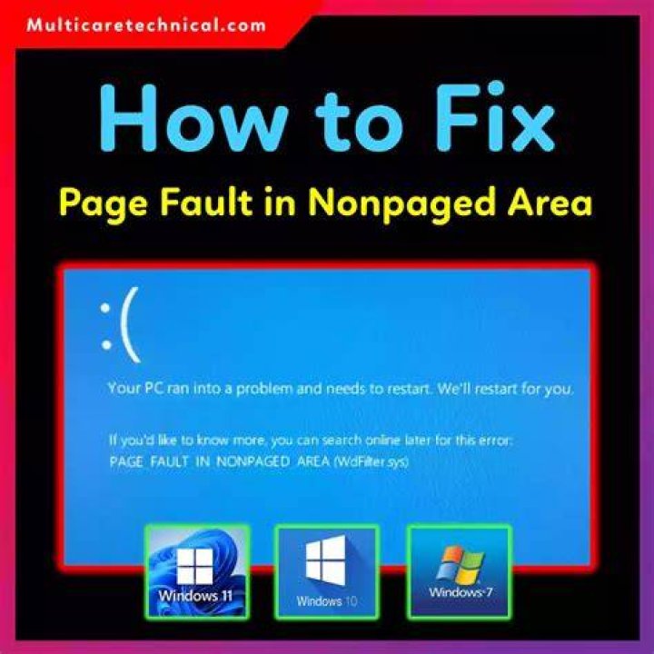 How do I fix stop code page fault in a nonpaged area?