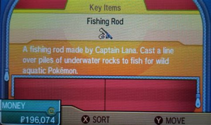 How do I get a good fishing rod in Pokemon sun?