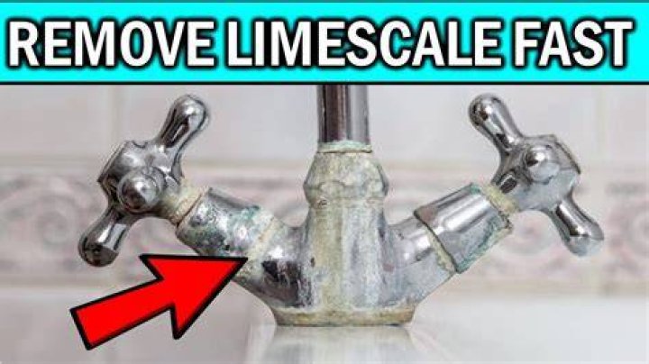 How do I get limescale off my faucet?