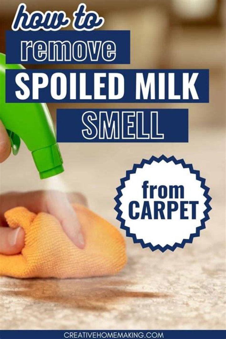 How do I get milk smell out of carpet?