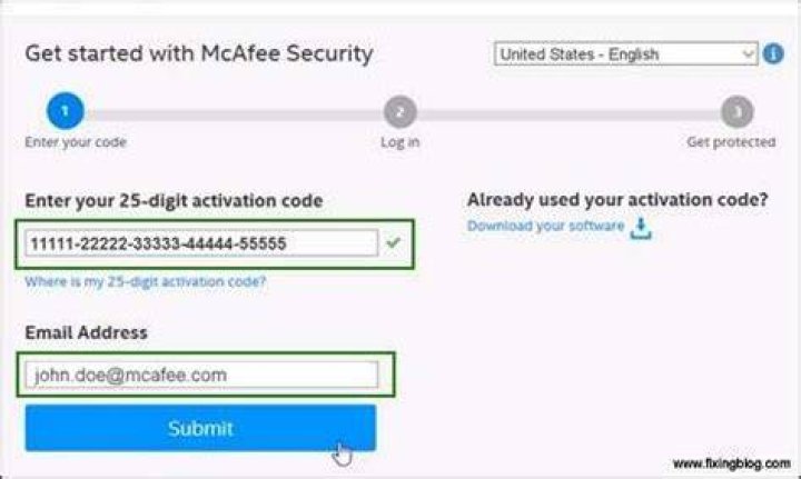 How do I get my McAfee activation code?