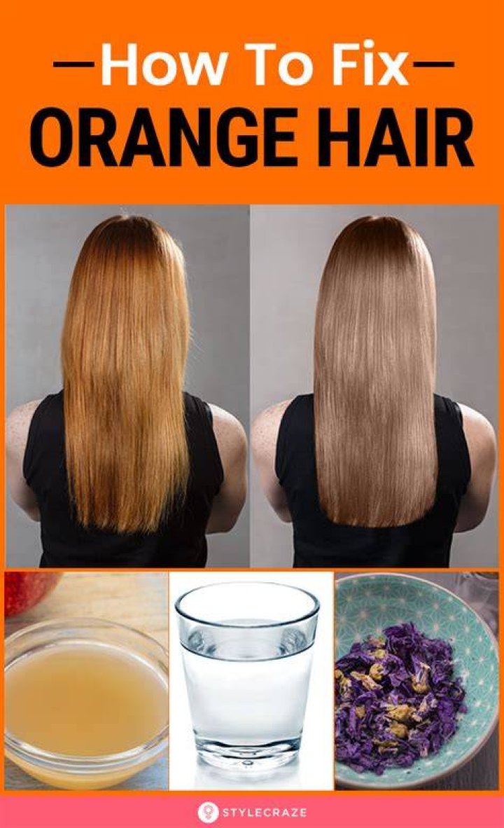 How do I get the orange color out of my hair?