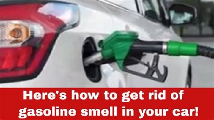 How do I get the smell of gas out of my car?