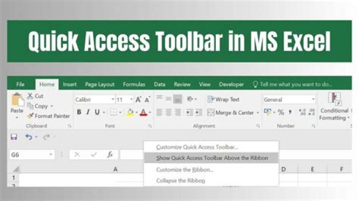 How do I get the tool bar in Excel?
