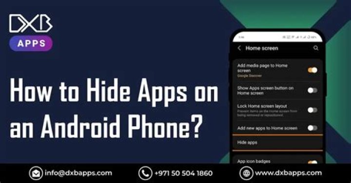 How do I hide apps on my phone?