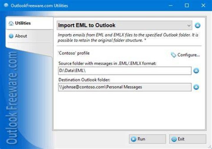 How do I import EML files into Outlook 2013?