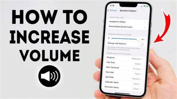 How do I increase the volume on my phone?