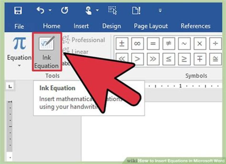 How do I insert an equation in Word 2010?
