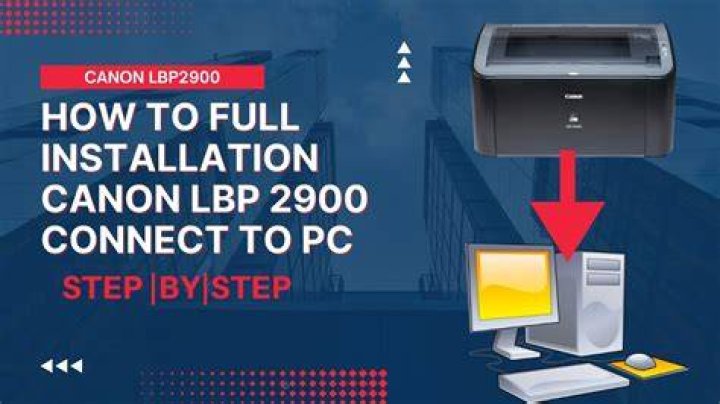 How do I install Canon LBP 2900 printer on network?