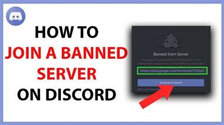 How do I join a banned discord server?