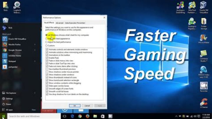 How do I make games run faster on Windows 7?