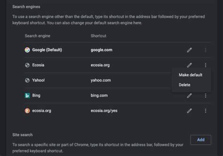 How do I make Google my default search engine in Chrome?