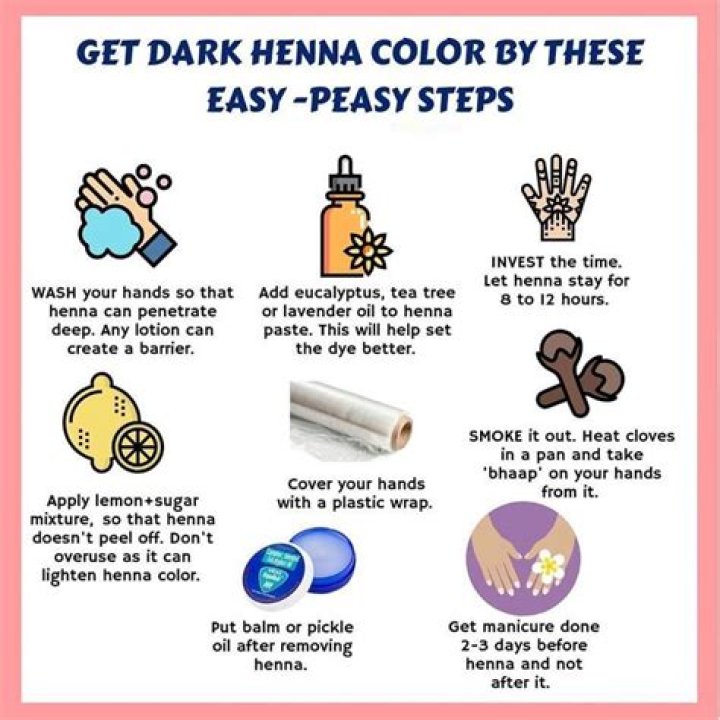 How do I make my henna nails darker?