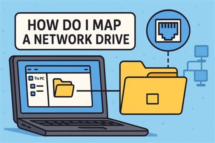 How do I map a drive from one computer to another?