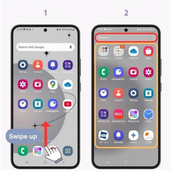How do I move icons on my Samsung phone?