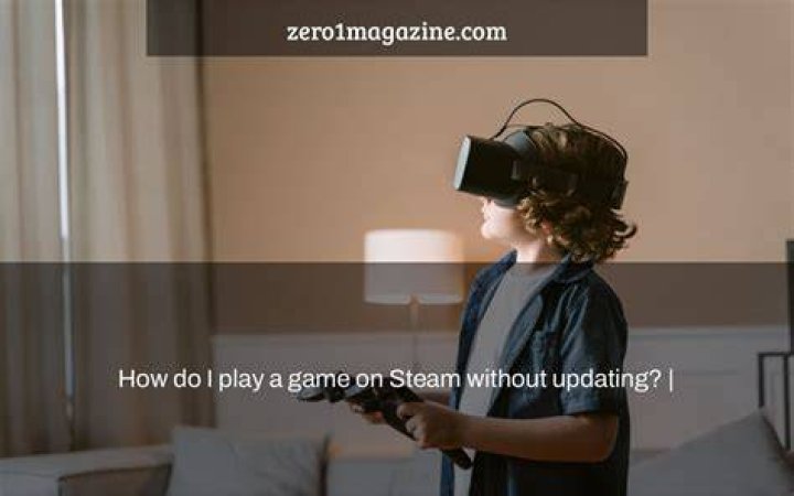 How do I play a game on Steam without updating?