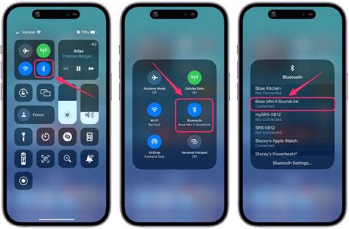 How do I play my iPhone through Bluetooth?