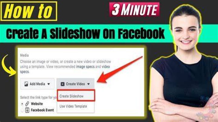 How do I post a slideshow on Facebook?