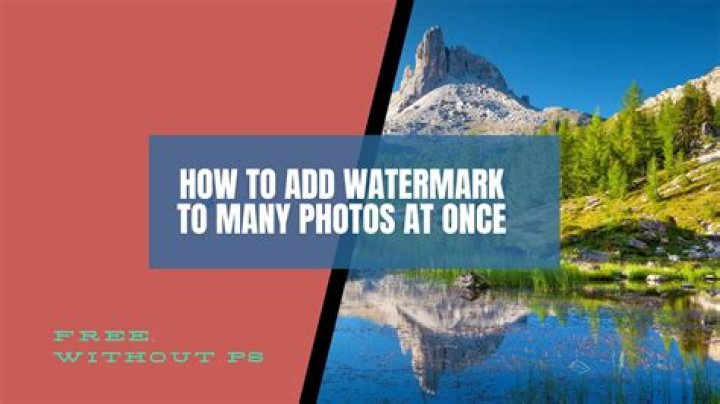 How do I put a watermark on my Canon photos?