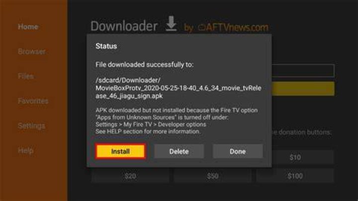 How do I put Showbox on my Firestick downloader?